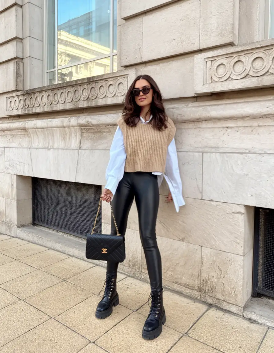fall capsule wardrobe Parisian Modern Edge with a Hint of Parisian Schoolgirl