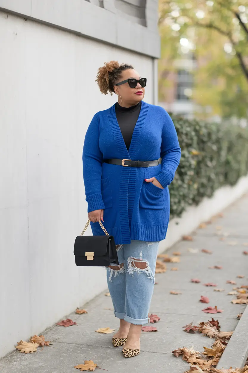 plus size fall outfits capsule wardrobe Color Pop Meets Casual Cool