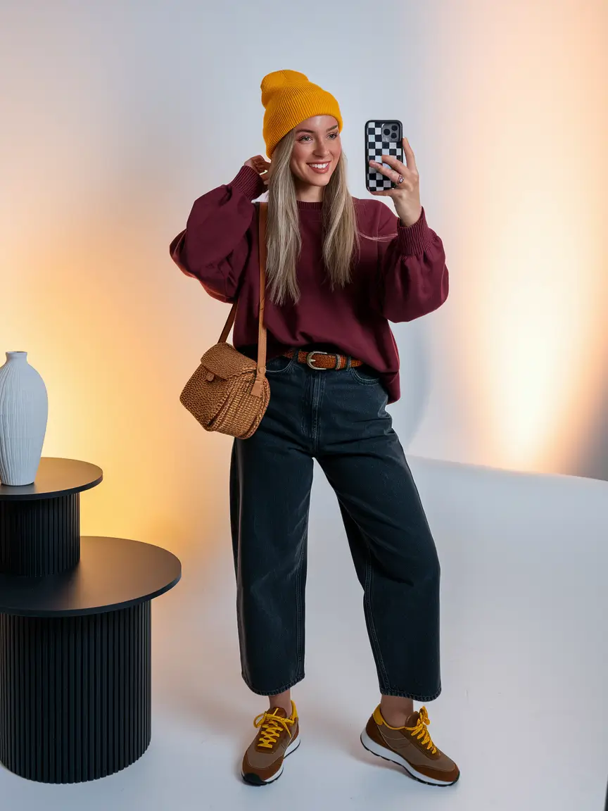 simple casual fall outfits 2025+Color Theory in Motion