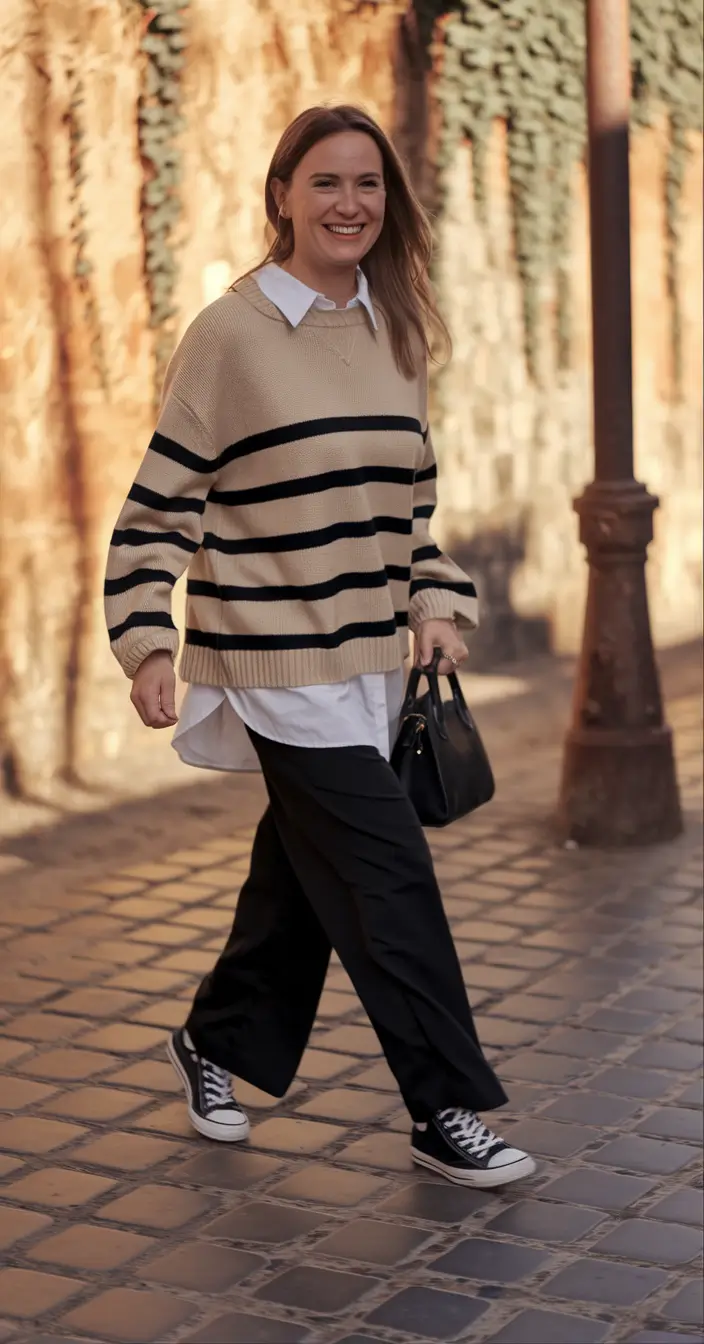 simple casual fall outfits 2025+Preppy Goes Parisian