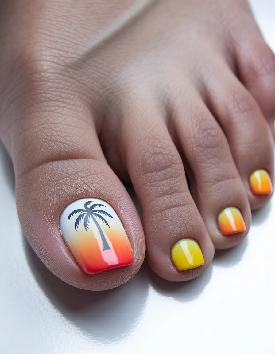 toe nail designs for summer 2025 beach