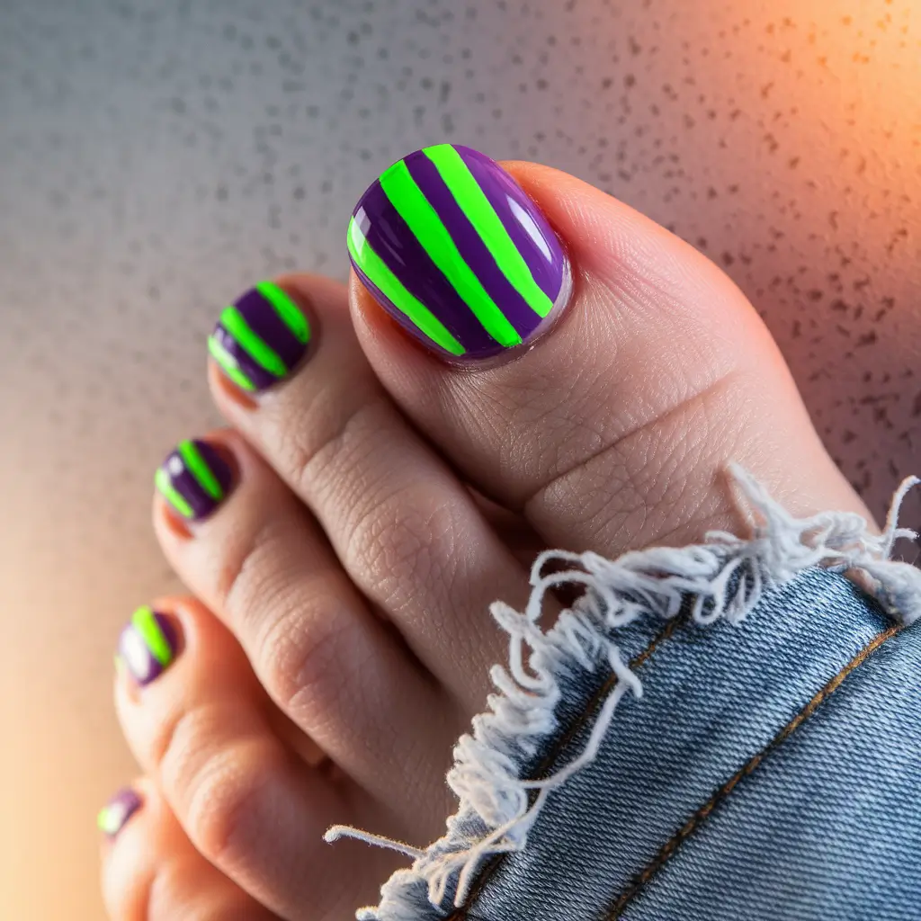 toe nail designs for summer 2025 purple