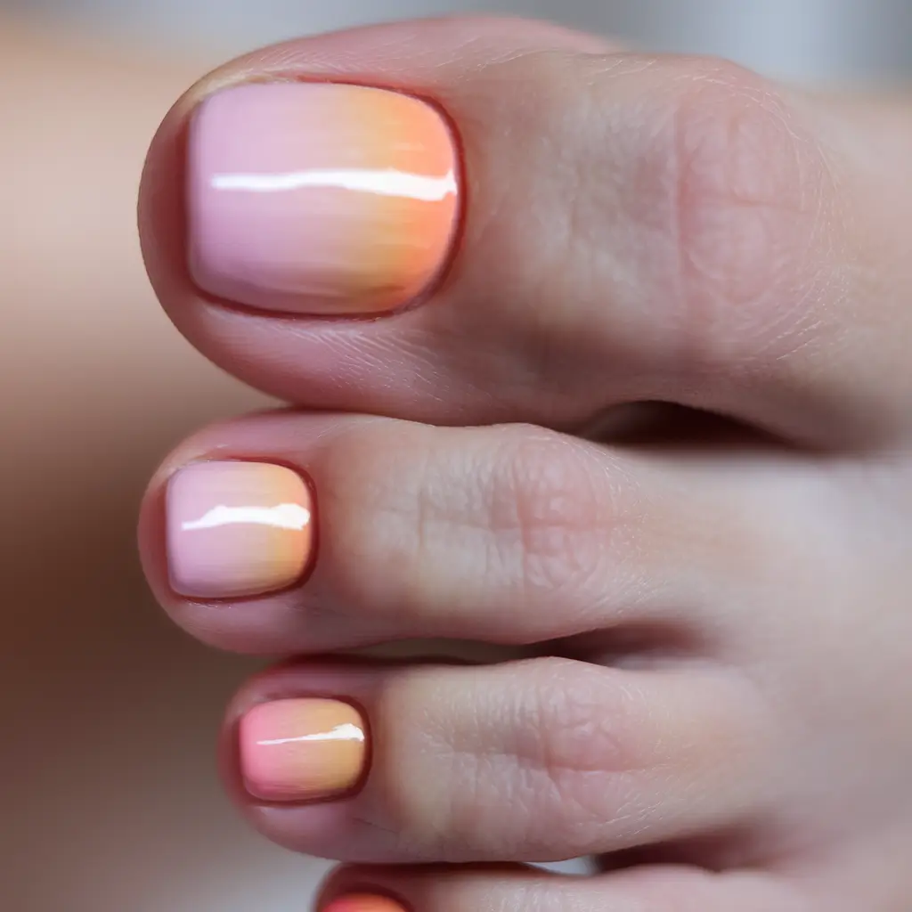toe nail designs for summer 2025 orange