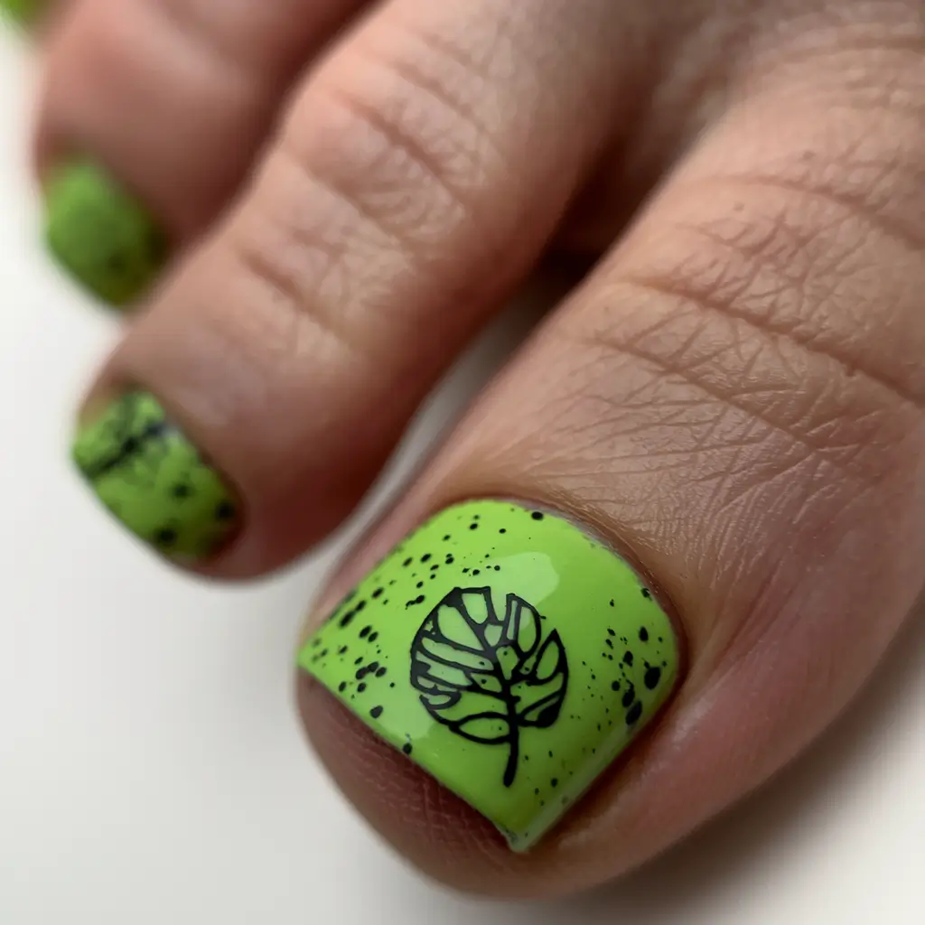 toe nail designs for summer 2025 green