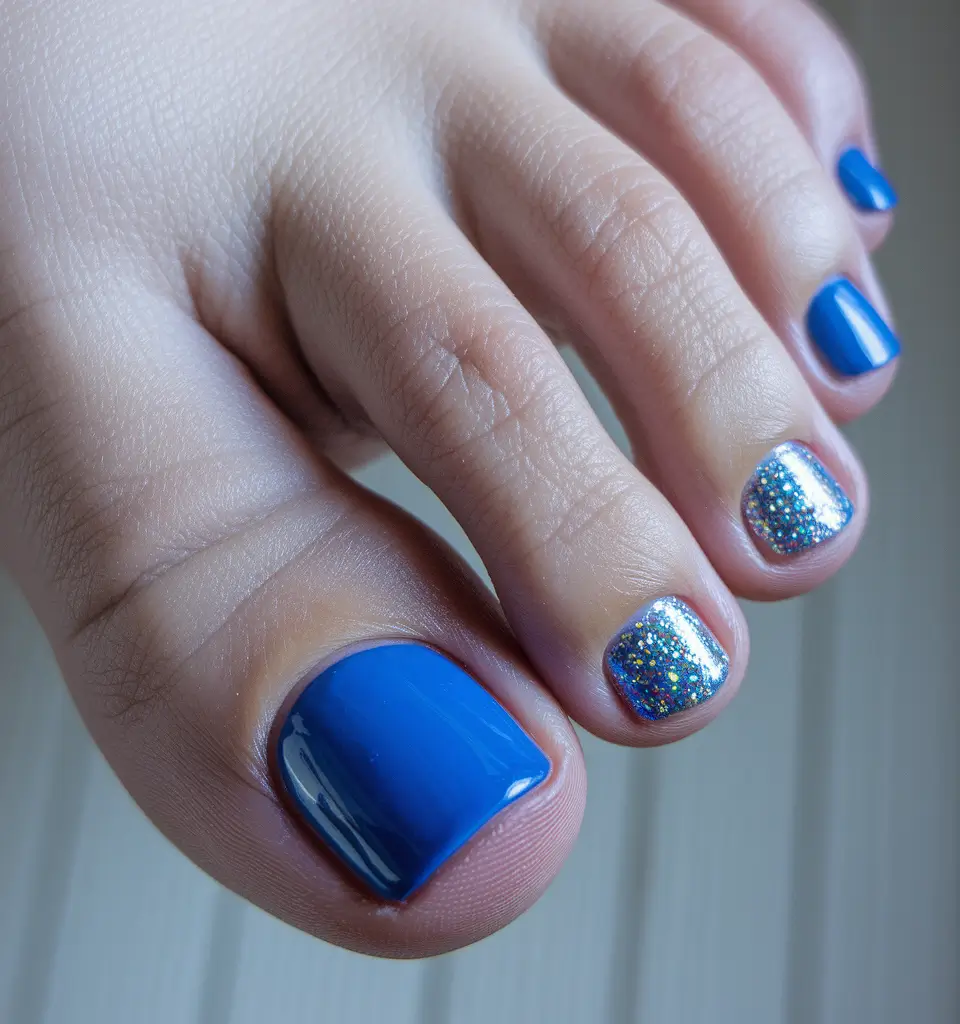 toe nail designs for summer 2025 blue