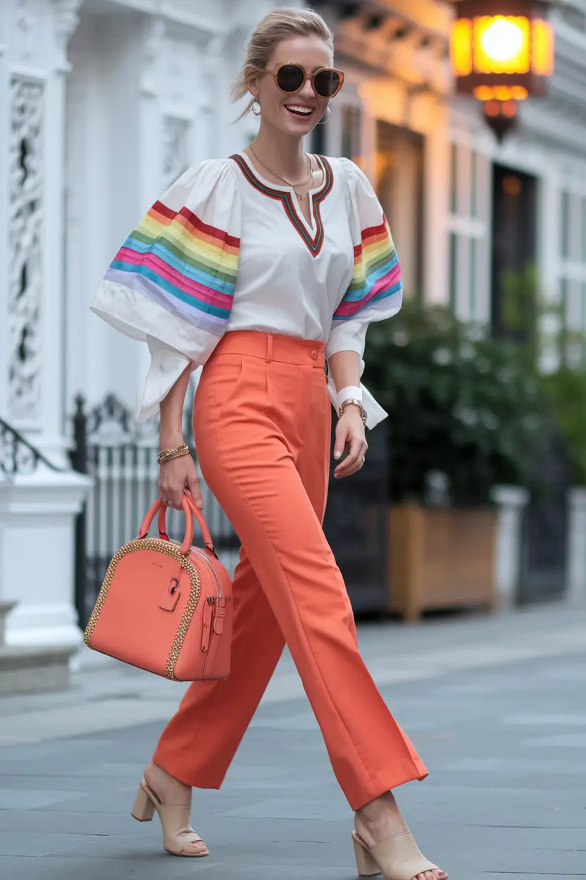 august outfits Color Therapy in Citrus and Rainbows