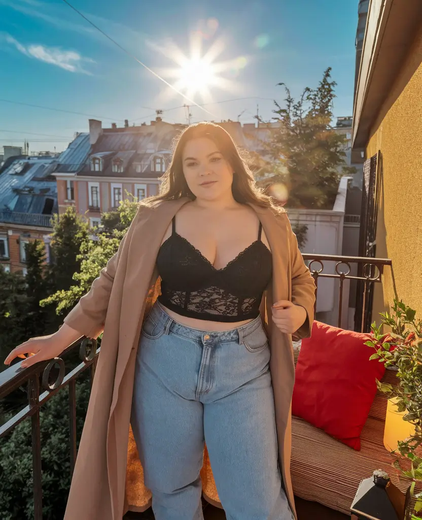 fall-plus-size-outfits-going-out-Streetwise-in-Lace-and-Denim
