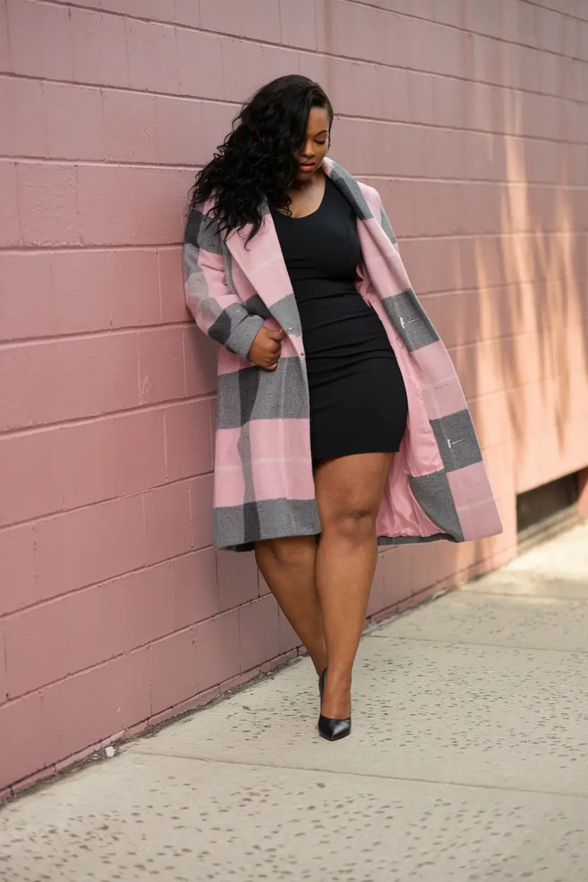 fall-plus-size-outfits-casual-date-night-Power-Plaid-and-Mini-Dresses