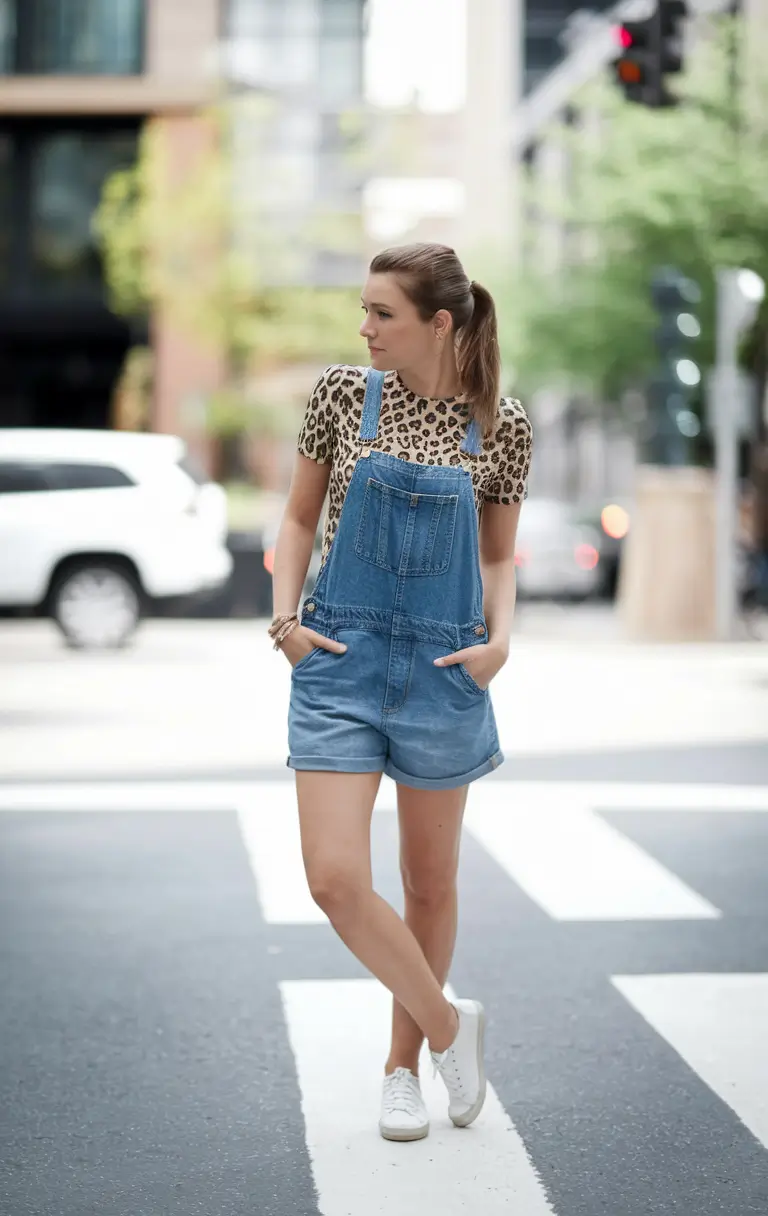 july wardrobe Leopard and Denim: A Summer Power Pair