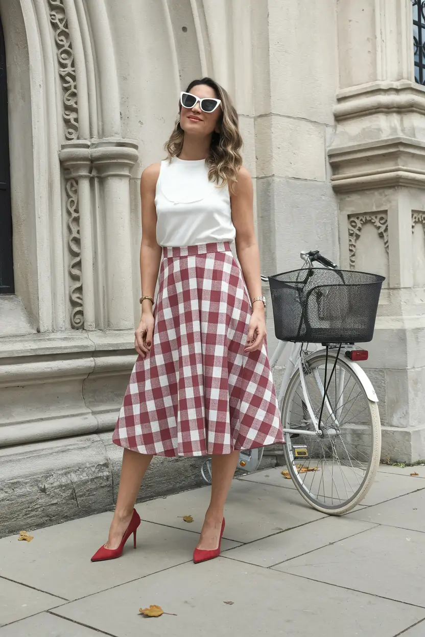 july capsule wardrobe Gingham Picnic Perfection