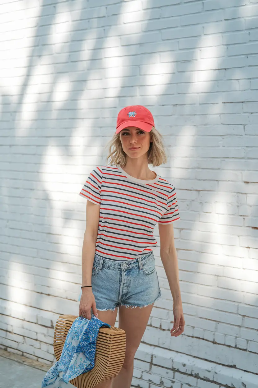 july capsule wardrobe Classic Americana with a Coastal Twist