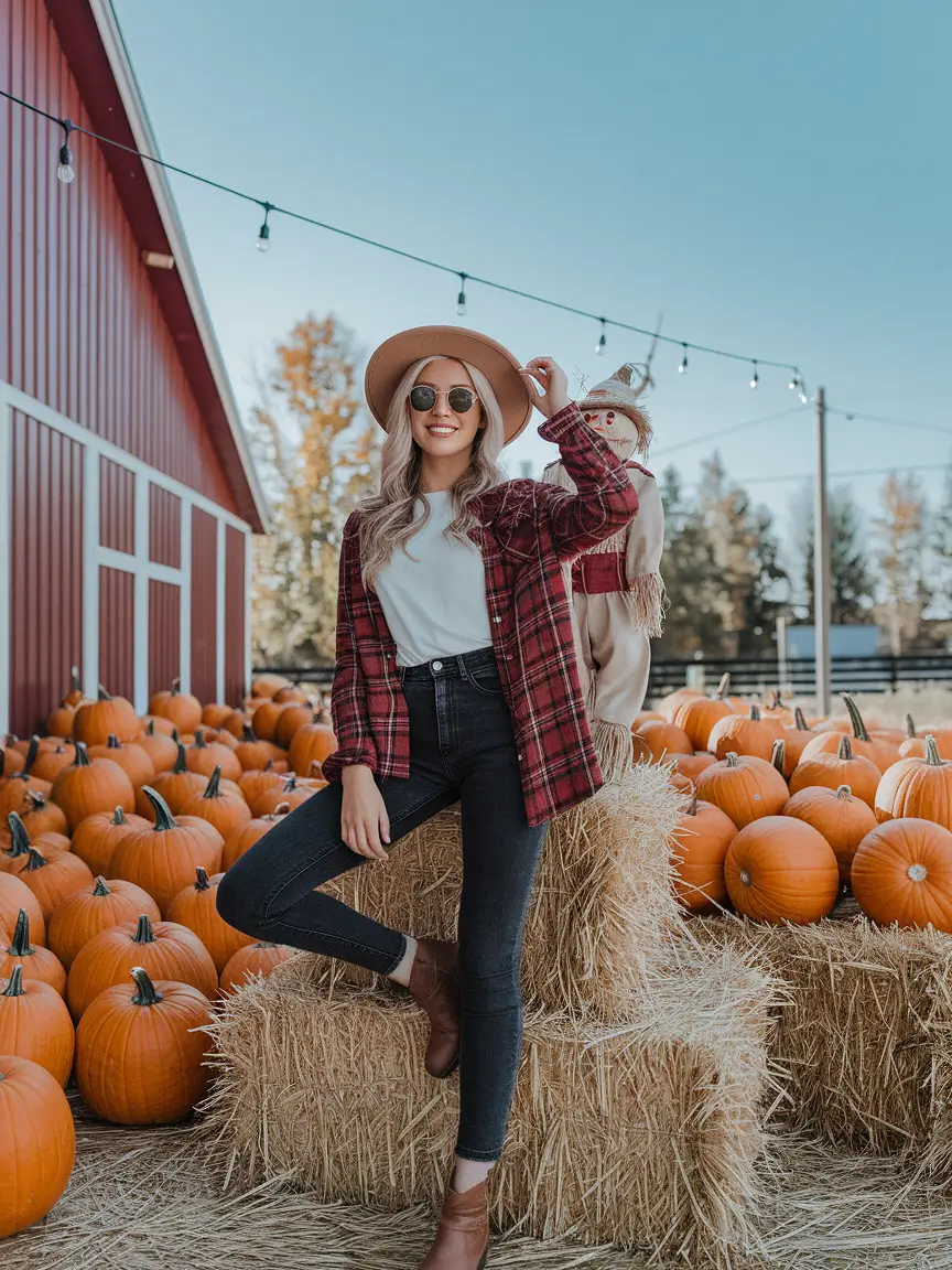 fall family pictures outfits jeans Pumpkin Barn Style Goals