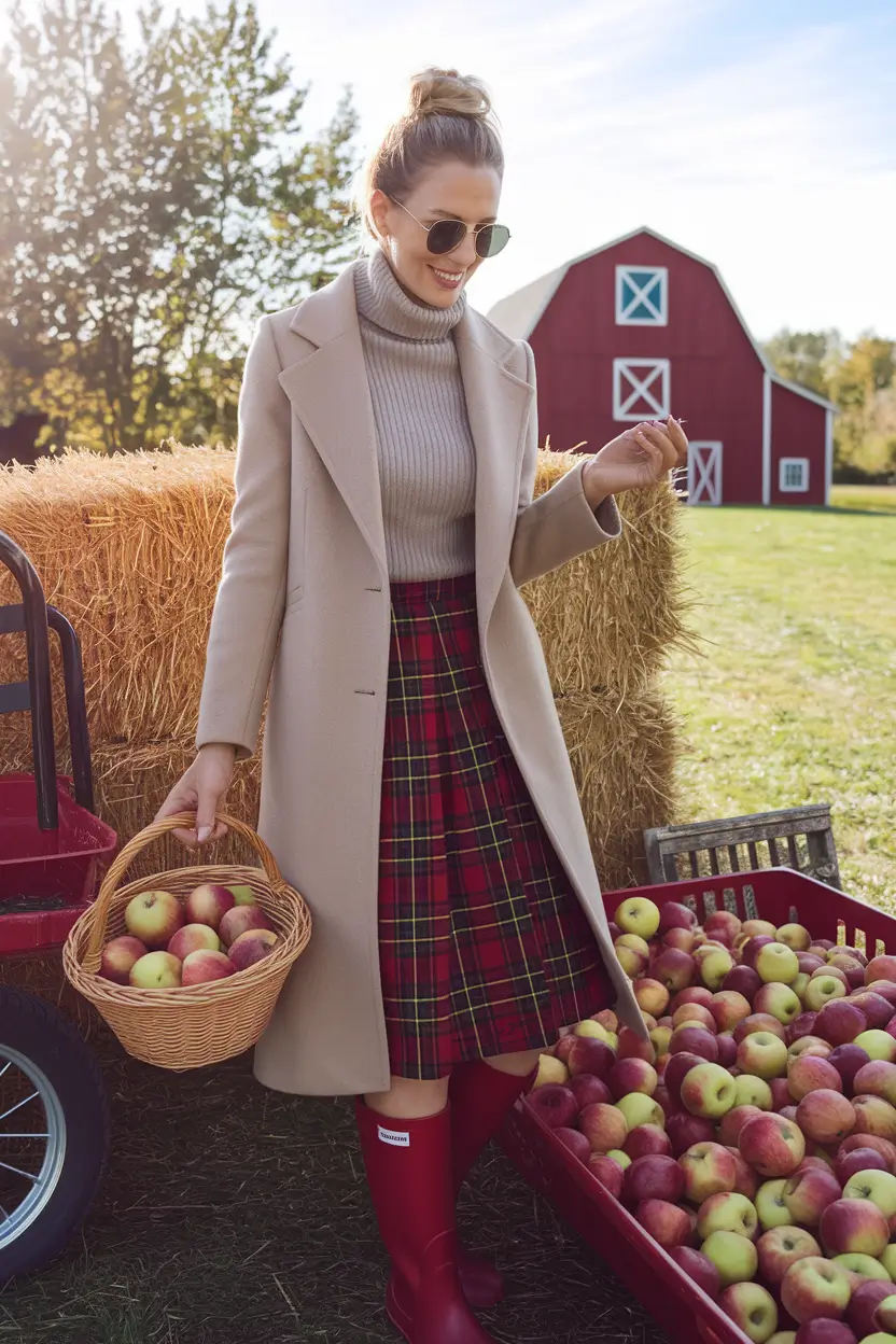 fall family pictures outfits burgundy Timeless Prep with a Country Twist