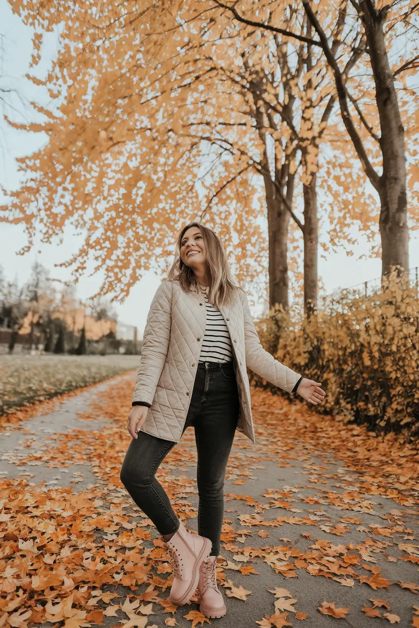 fall family pictures outfits neutral Chic Neutrals with Autumn Charm
