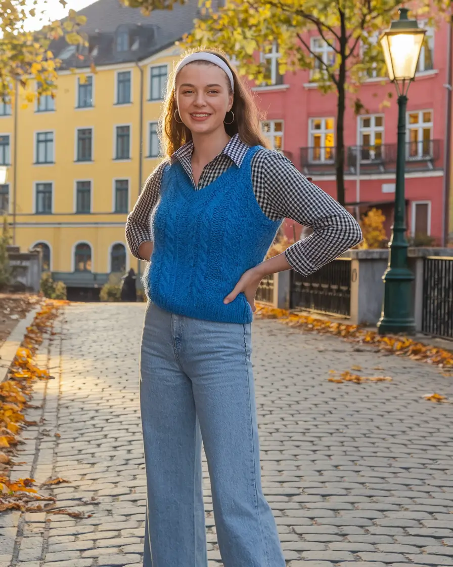 fall winter outfits casual Preppy Vibes and Colorful Confidence