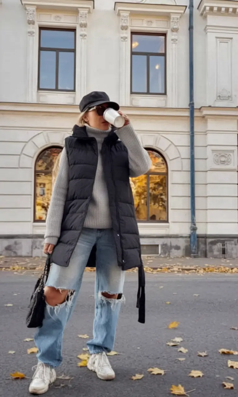 fall winter outfits casual Layered Streetwear for Cozy Errands