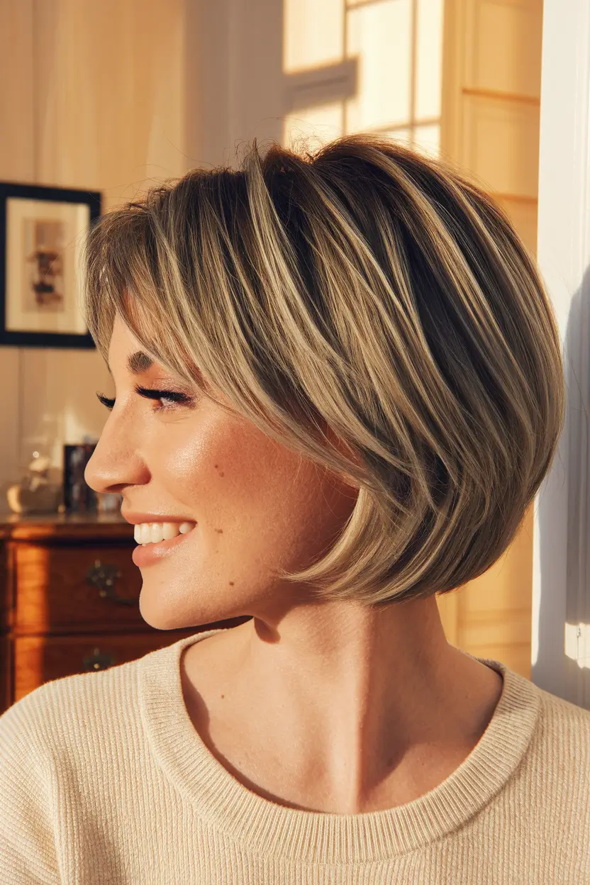 Fall haircuts women over 40 The Modern French Bob with a Polished Edge