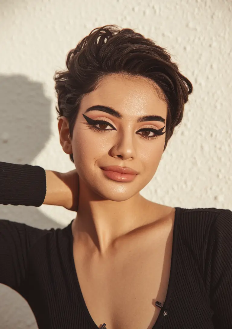 fall short haircuts for women Textured Volume with Edgy Elegance