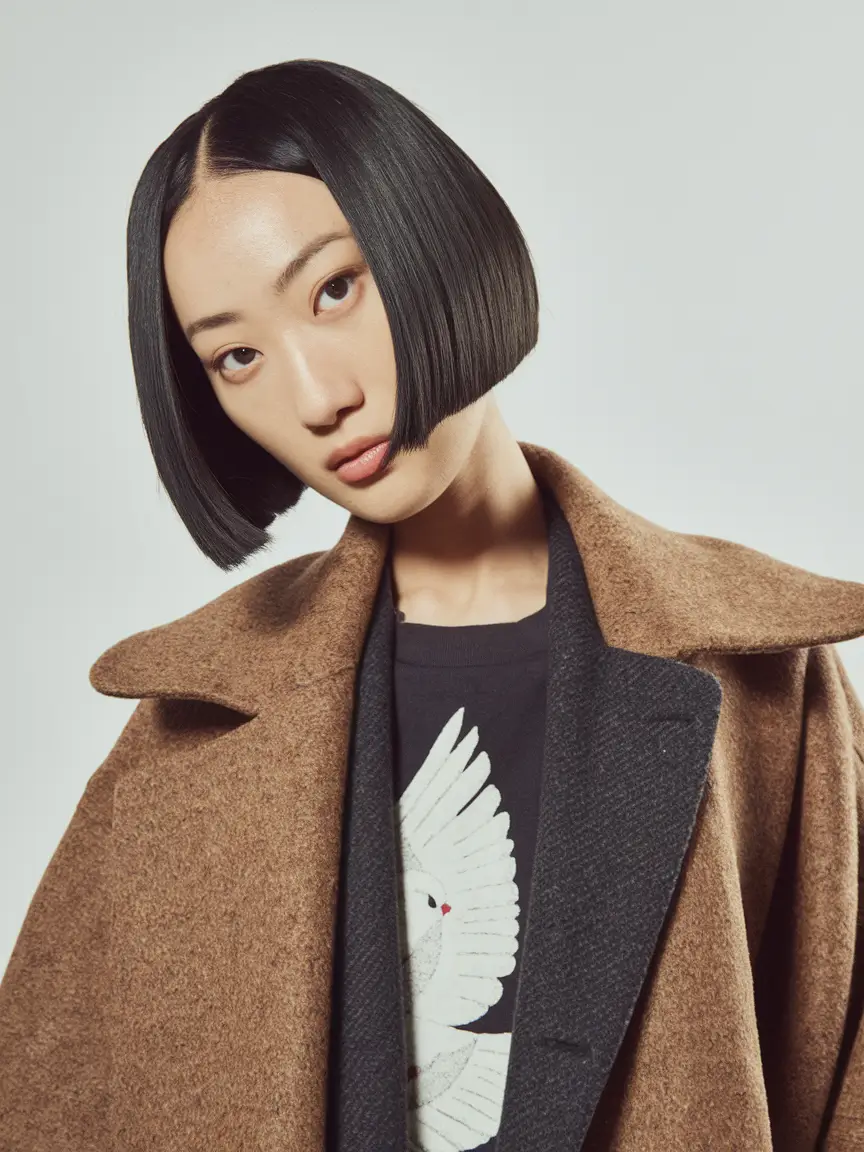 short haircut trends fall 2025 Architectural Cut with Sharp Swing