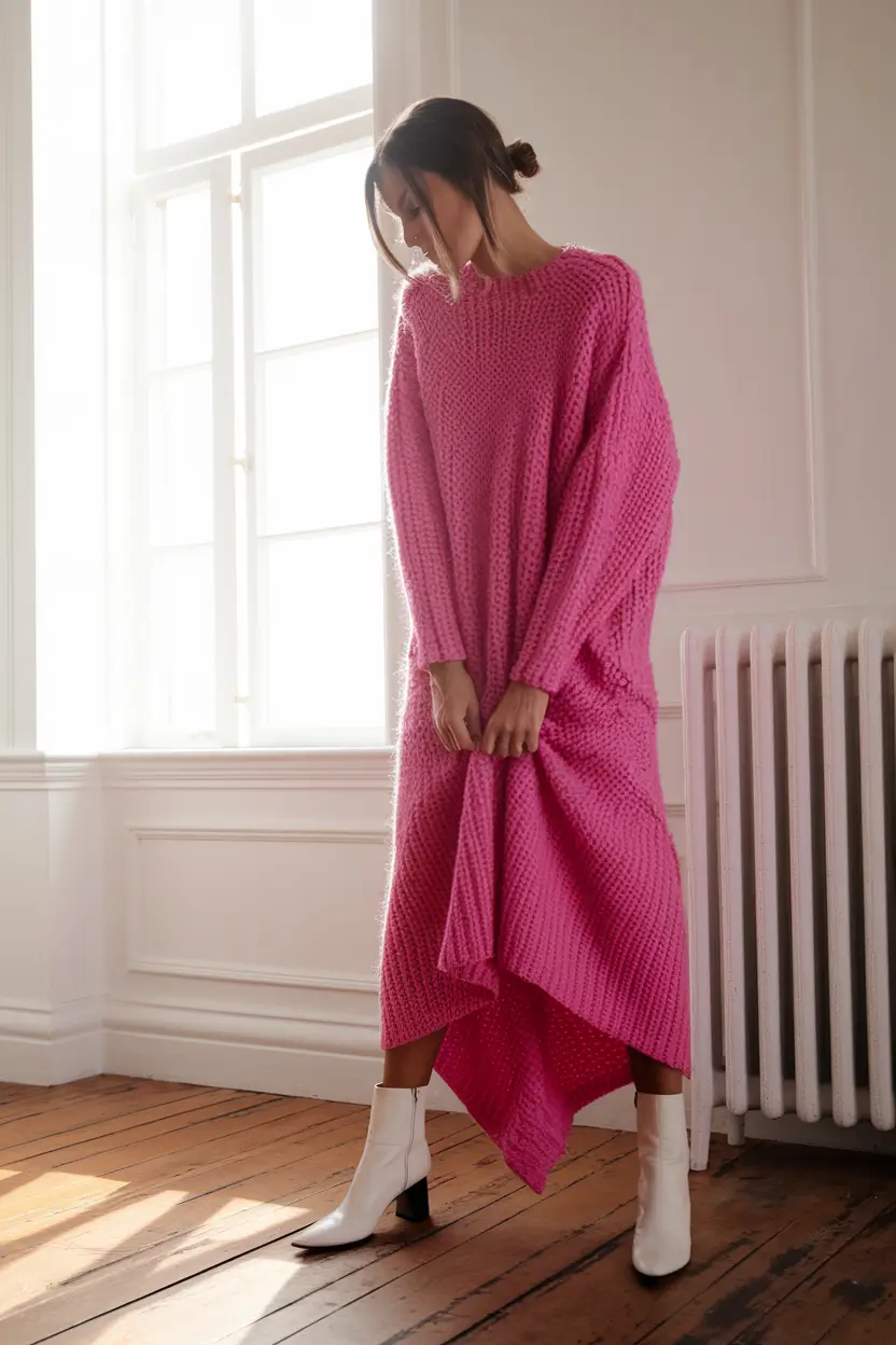 cozy fall outfits ideas 2025 Bright Berry Layers for Cozy Confidence