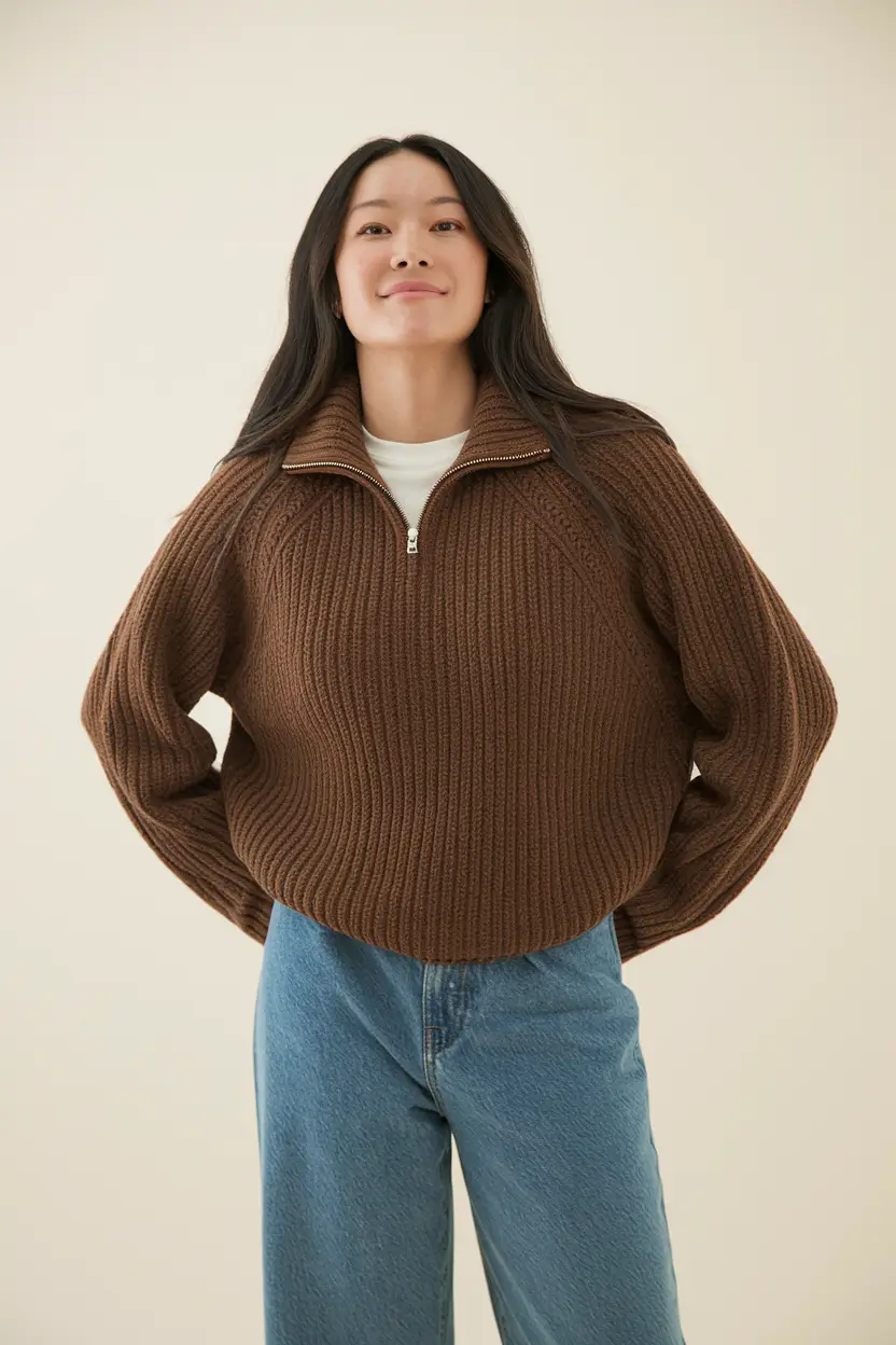 fall outfits for school Chocolate Tones Meet Knit Texture