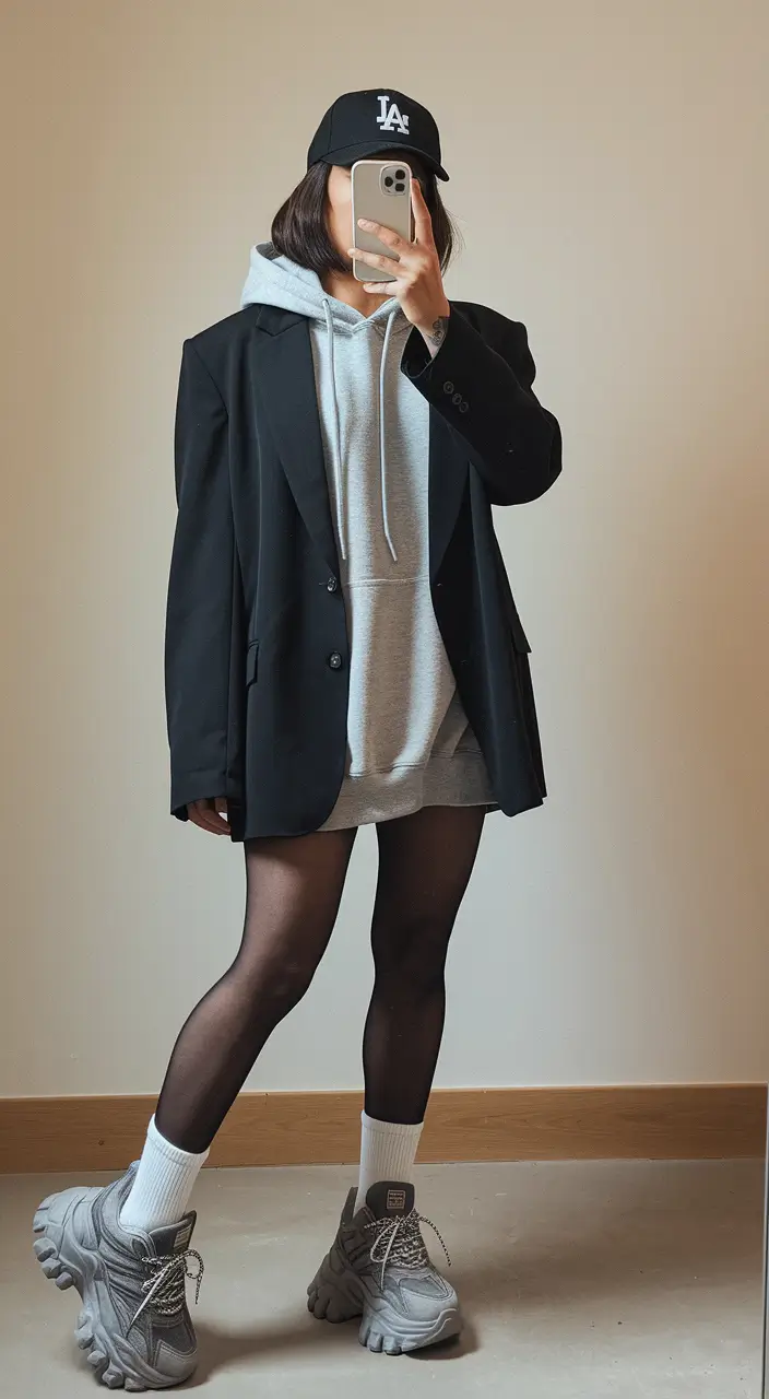 fall outfits for school for teens black+Streetwear Blazer Energy with a Twist