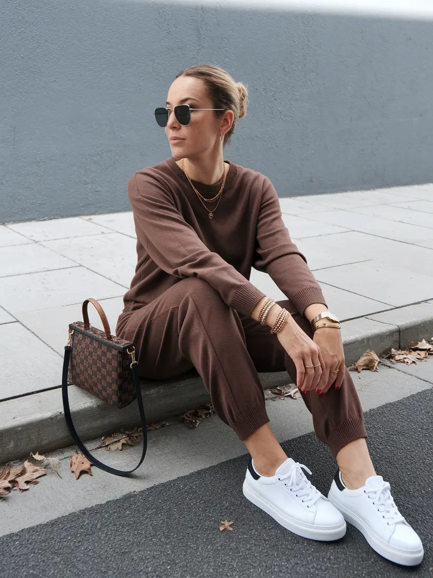 Early Fall outfits inspo for September 2025+Cozy Chic in Monochrome Knitwear