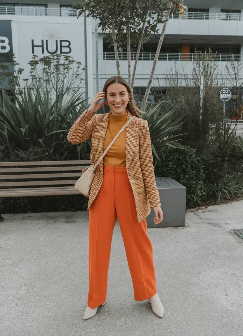 Early Fall outfits inspo for September 2025+Colorblocking with Warmth and Joy
