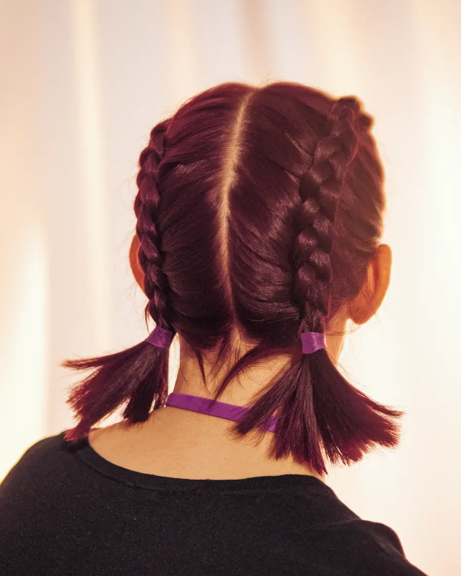 fall braids hairstyles Two Braids & No Fuss, Just Fall Attitude