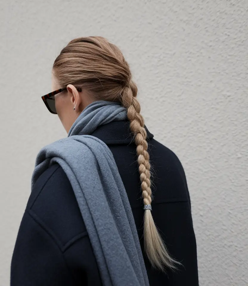 fall braids hairstyles The Sleek Nordic Braid for Cold Weather Chic