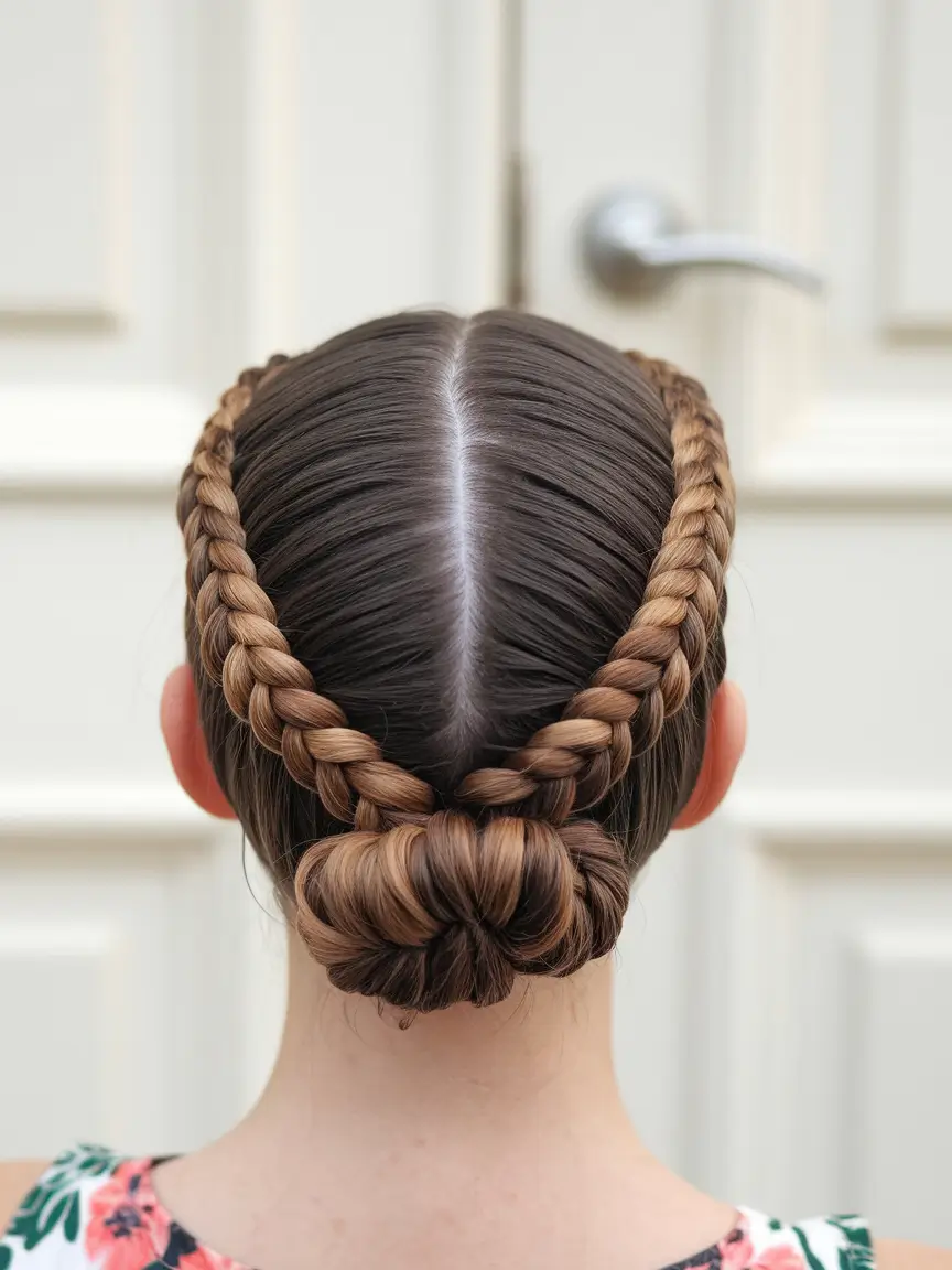 fall braids hairstyles Braided Crown with a Bun That Belongs in a Period Drama