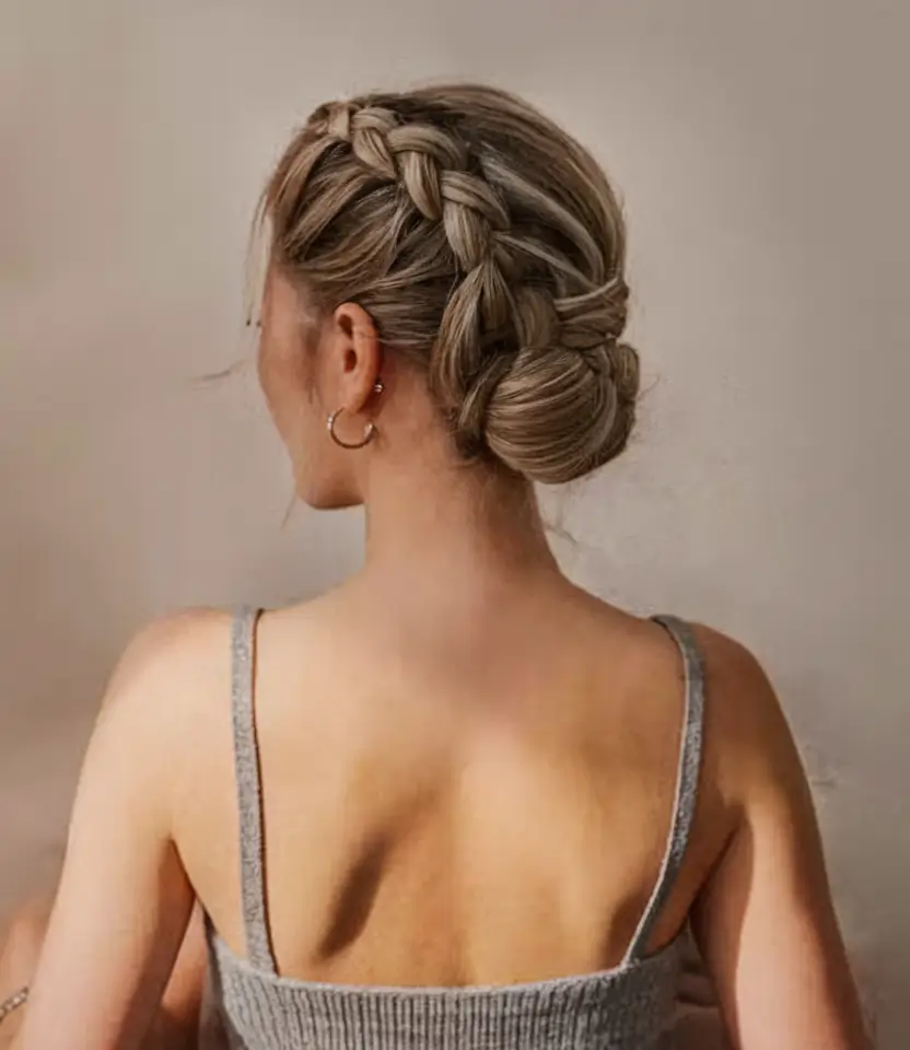 fall braids hairstyles Milkmaid Braid Redux with Undone Ease