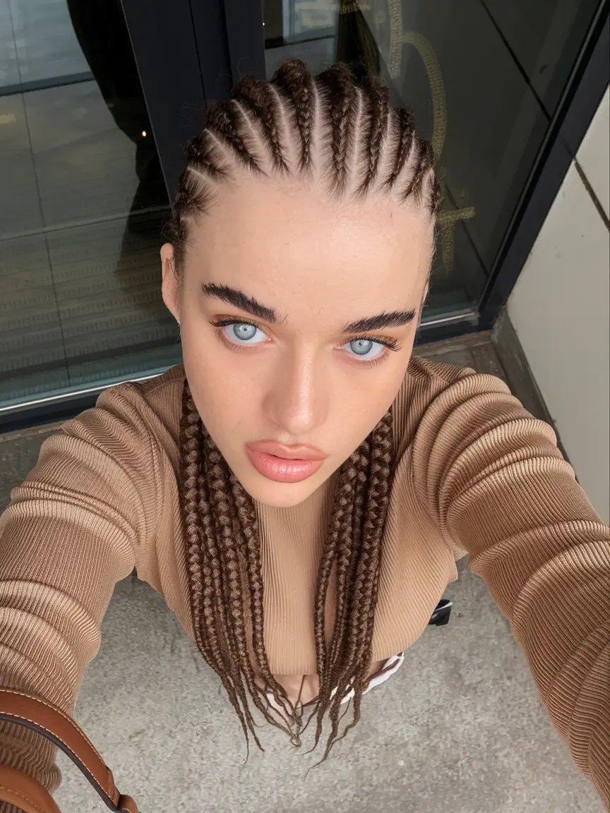 fall braids hairstyles Precision Cornrows with Luxe Flow