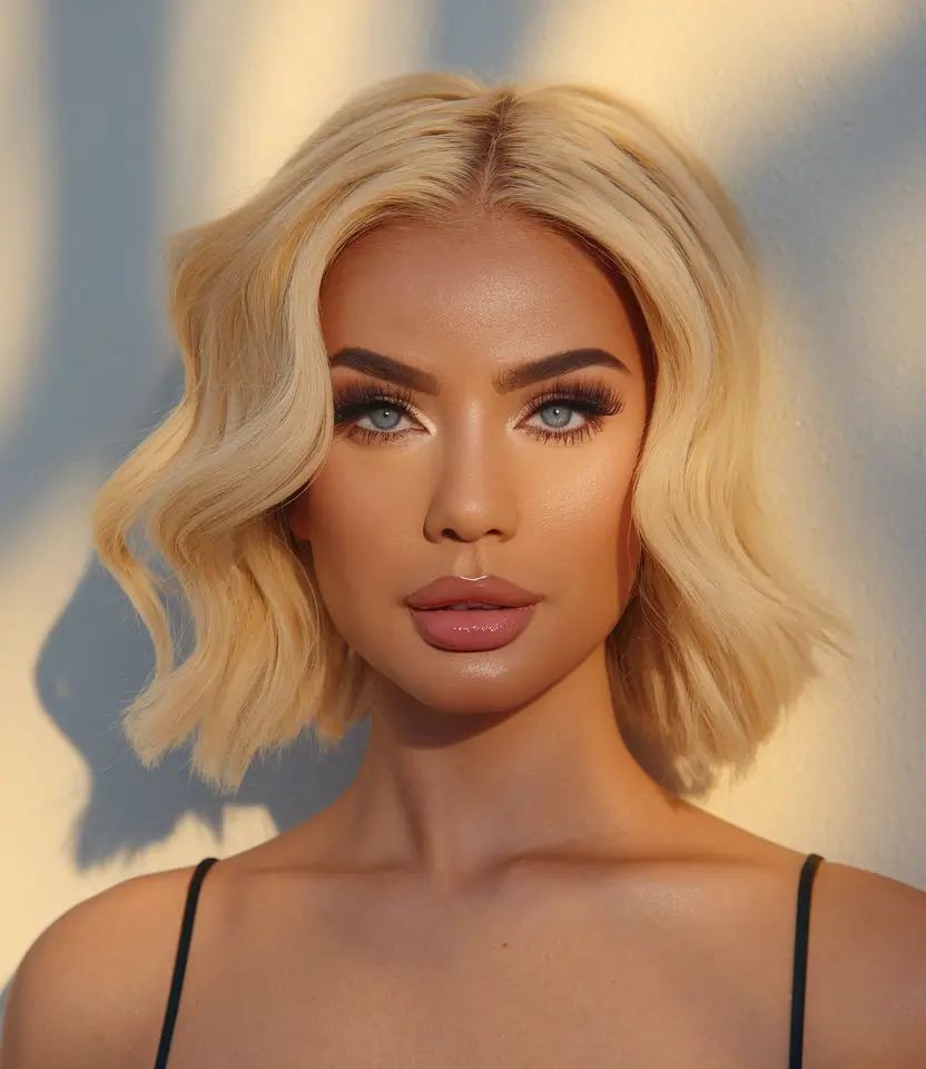 fall hair color for blondes caramel buttery blonde waves with depth