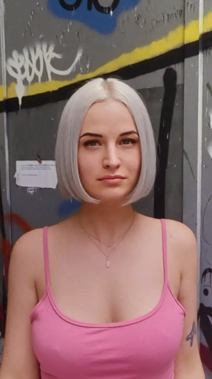 fall hair color for blondes short classic bob goes sleek ice