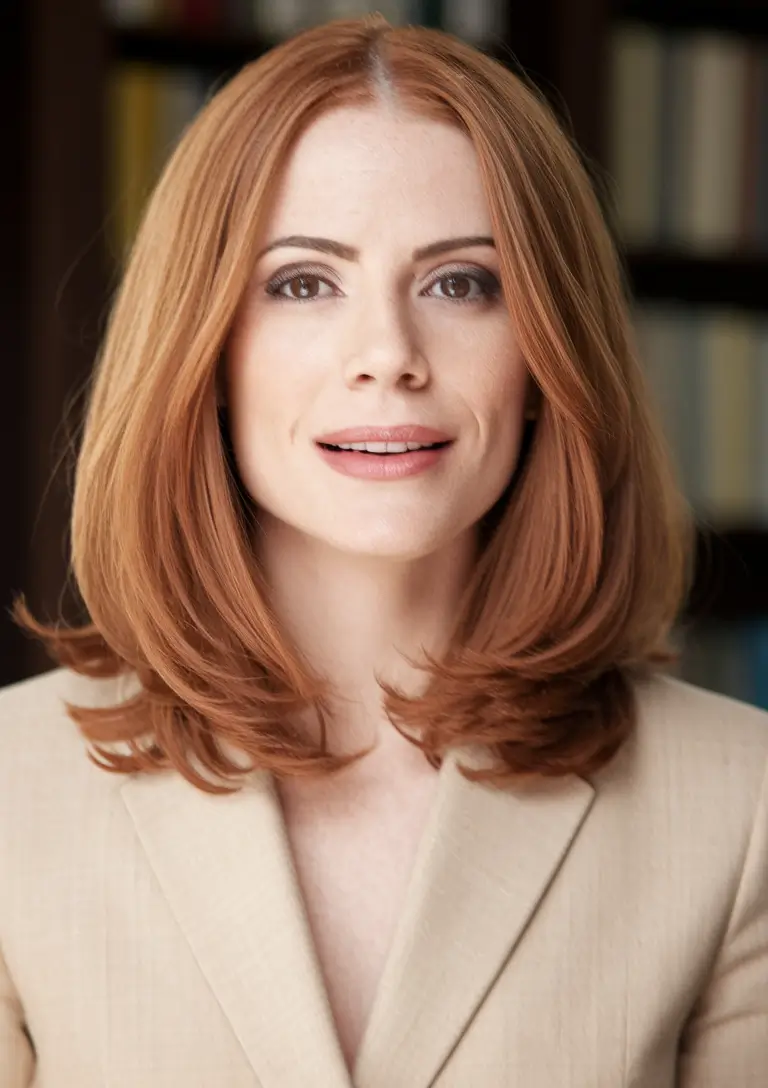 Fall 2025 Hairstyles for Women Retro-Flipped Copper Lob