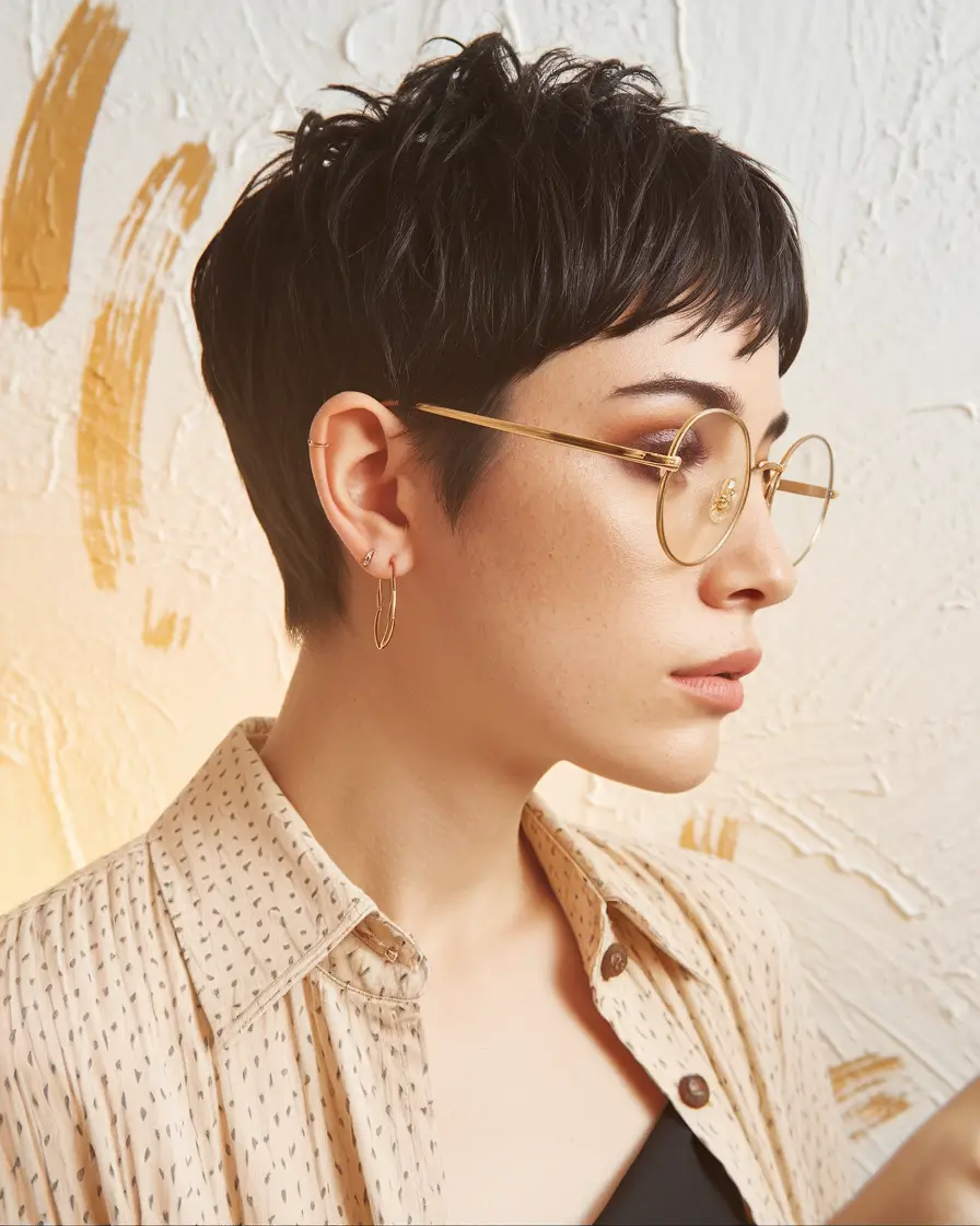 fall pixie haircut French-Inspired Micro Pixie with Classic Structure
