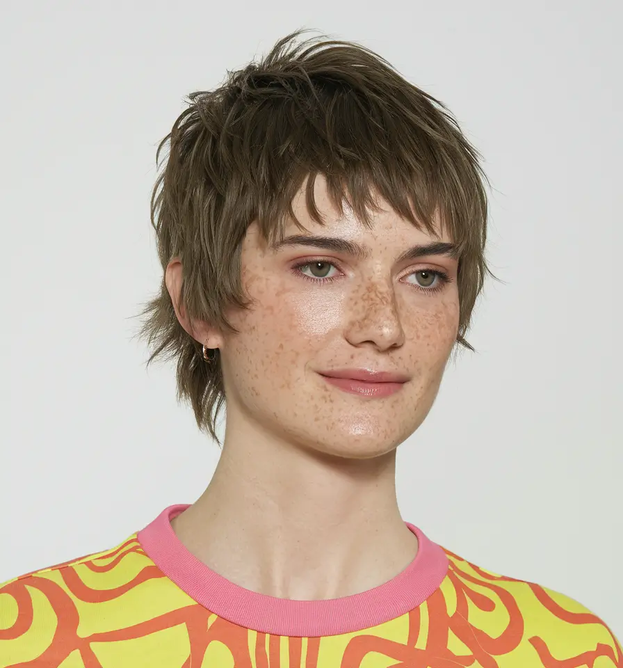 fall pixie haircut Effortless Shag Pixie with Earthy Cool