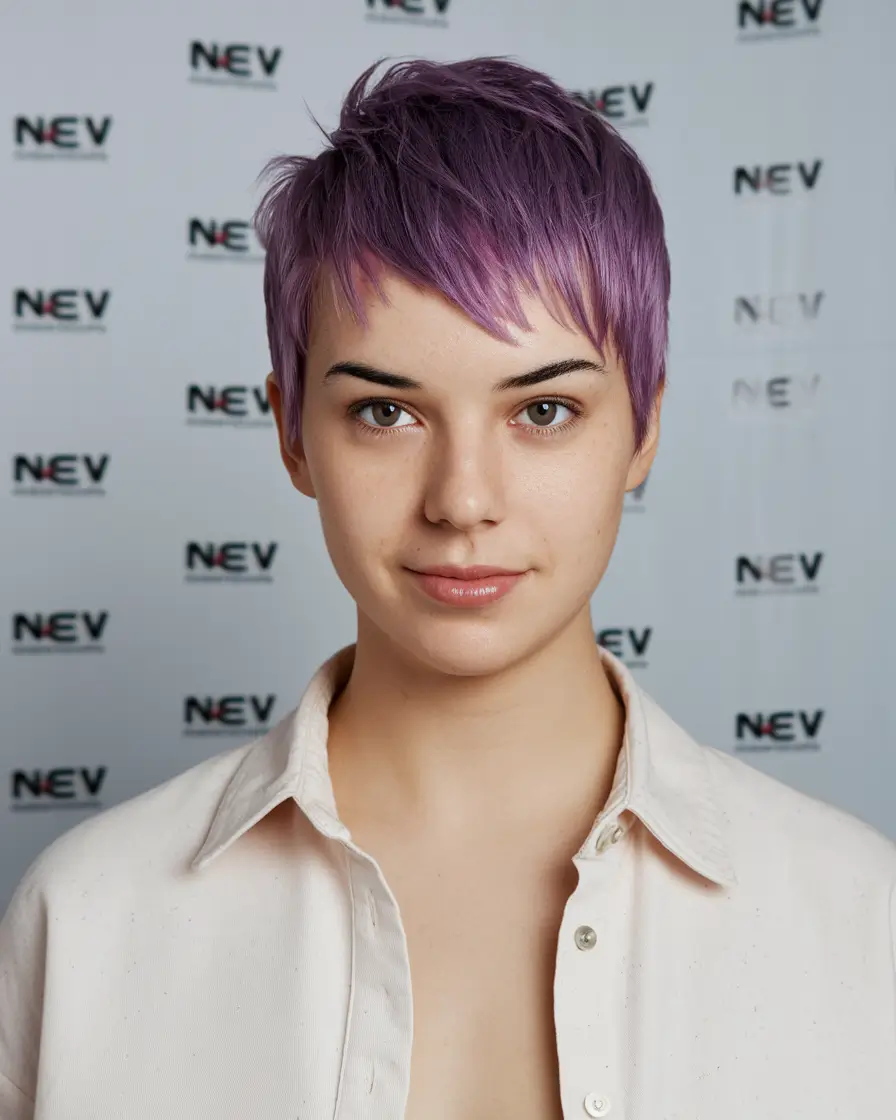 fall pixie haircut Pastel Lavender for a Dreamy Statement