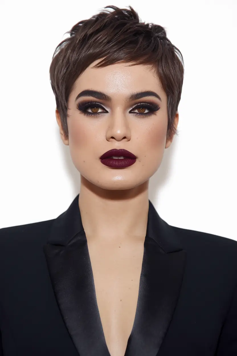 fall pixie haircut Power Pixie with Smokey Edge
