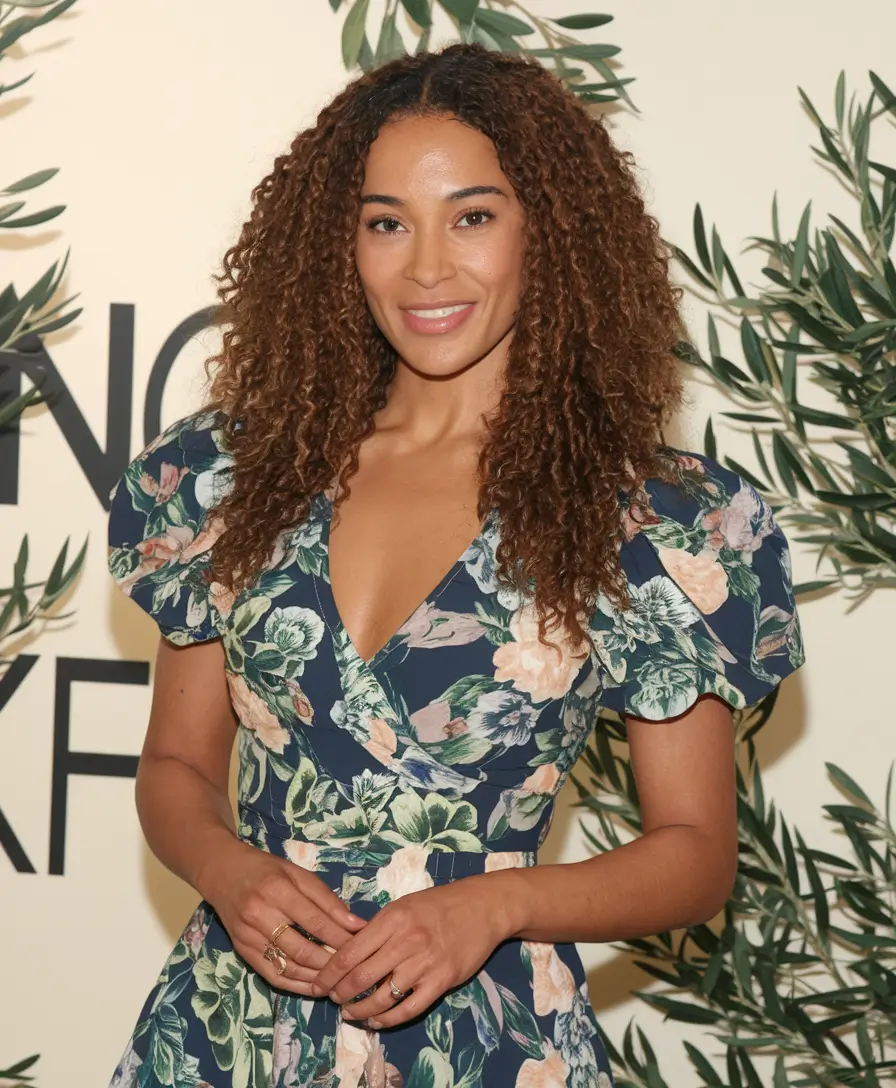 fall hair color for brown skin 2025 Chocolate Defined with a Curly Crown