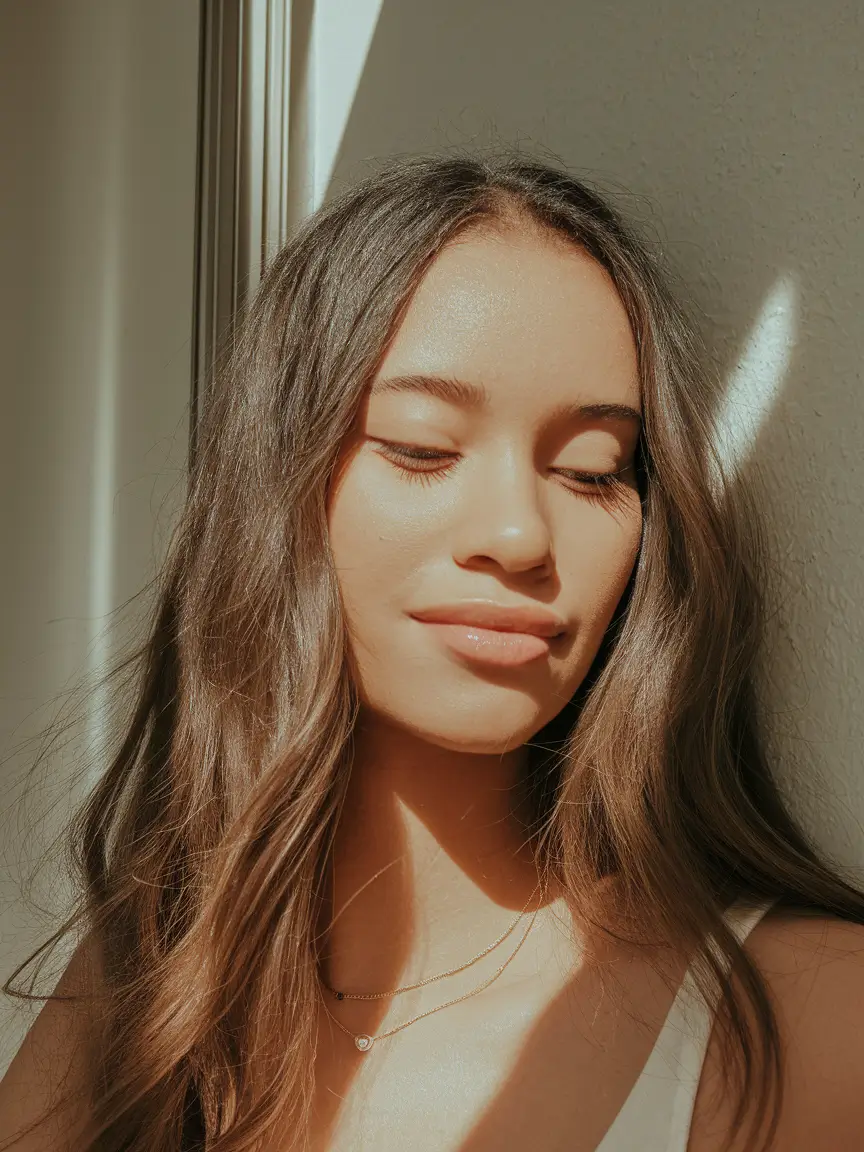 fall hair color for brown skin 2025 Sunlit Loose Waves With a Warm Base