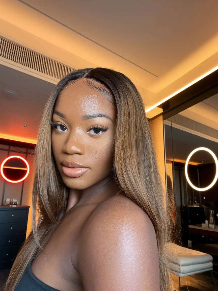 fall hair color for black women ombre Ombre Hazelnut Melt