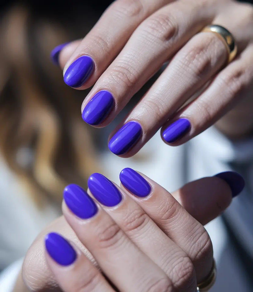 september-nails-designs-almond-Bold-Violet-That-Demands-Attention