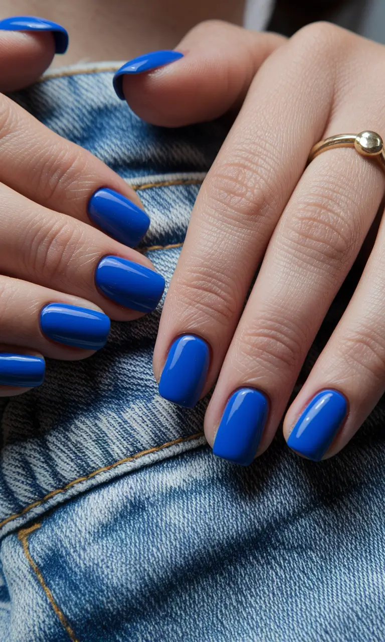 september-nails-designs-blue-Denim-Blue-Pop-for-a-Weekend-Vibe