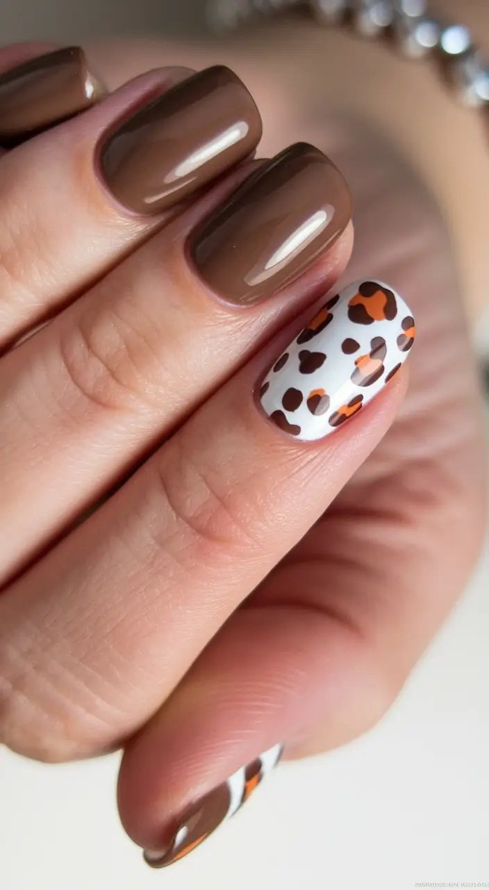 designs autumn short square Chocolate Brown with a Wild Accent