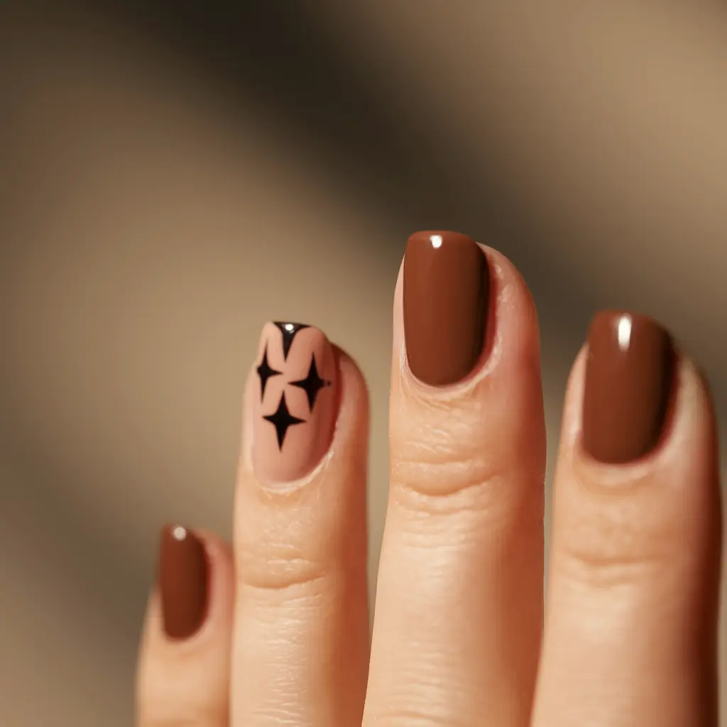 designs autumn short square Mocha Minimalism with a Starry Accent