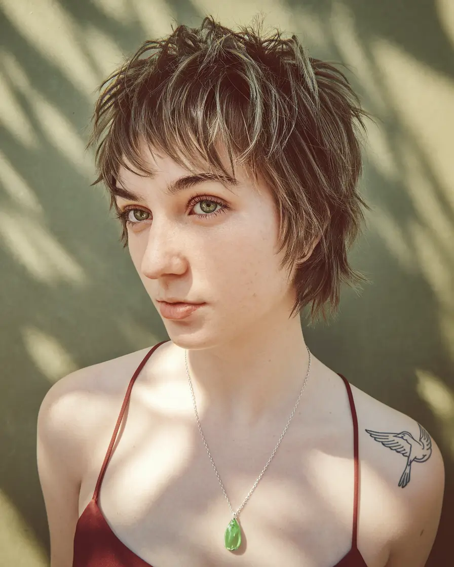 fall shag haircuts Layered Pixie Shag with Natural Dimension