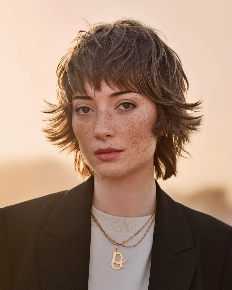fall shag haircuts The Soft Feathered Mullet Revival