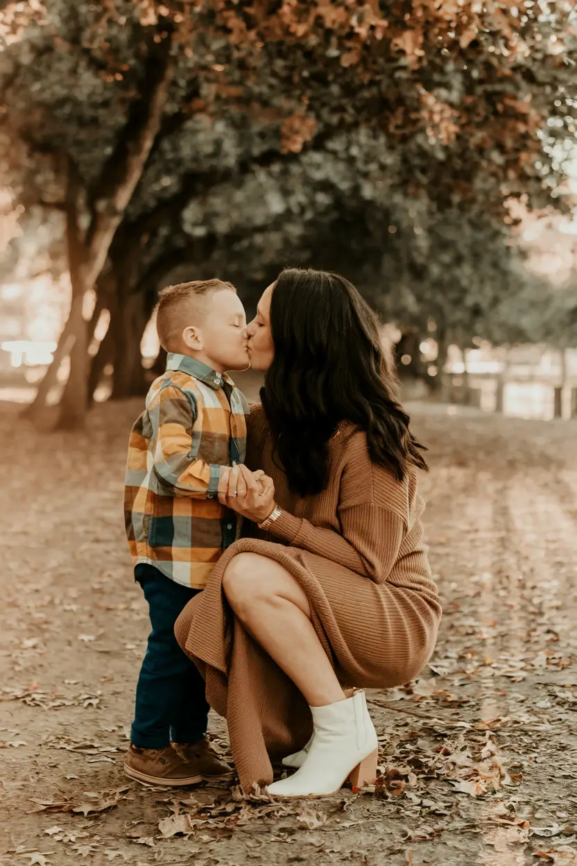 fall family photos outfits ideas Cozy Cocoa Tones with a Twist